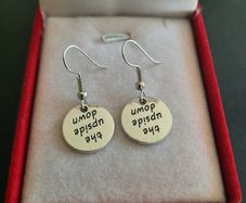 Stranger Things "The Upside Down" Silver Tone Earrings