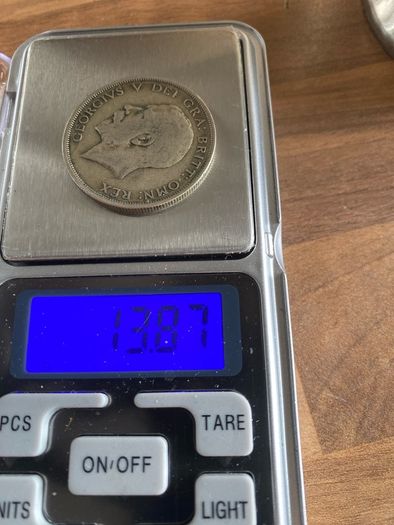 1920 George V Silver Half Crown