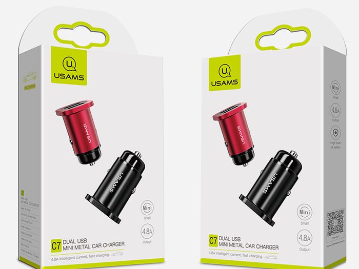 New 5.0V Dual USB Port Fast Car Charger For Samsung