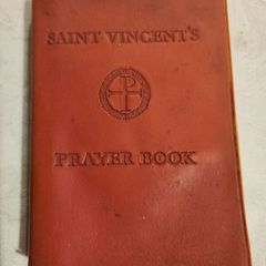 Saint Vincents Prayer Book. Small Imitation Leather 1980 . In Good Condition.  See Photos For Same
