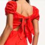 & Other Stories red linen jumpsuit Image 8