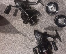 Pair of Shimano Baitrunner X Aero 4000 FA, as new