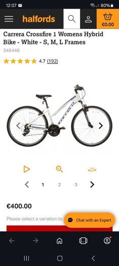 Carrera Crossfire Womens Hybrid Bike