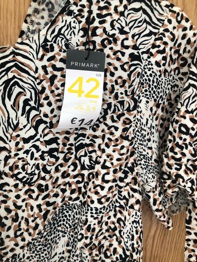 Animal summer dress size 14