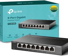 TP-Link TL-SG108S Network Switch 8-Port Gigabit Desktop Hub Ethernet Splitter/ Brand New