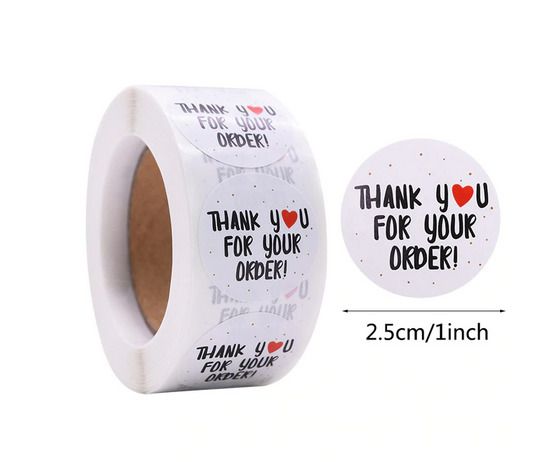 Thank You Stickers (100 pieces)