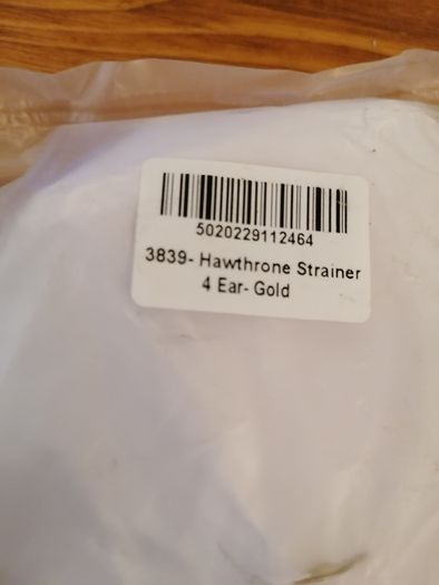 Gold Hawthorne cocktail strainer