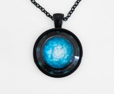 Glow in the Dark Black Necklace Pendant
