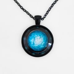 Glow in the Dark Black Necklace Pendant