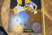 Simpsons metal sign