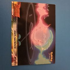 Ash's Sacrifice #36 Black Logo Topps Pokemon Card from the Movie Animation Edition of Mewtwo Strikes Back (1999)