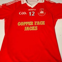 Saint Brigids Blanchardstown & Castleknock GAA (Match Worn) Coppers Gaelic Football Jersey (Adult Large) FREE POST
