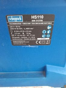 scheppach Table saw