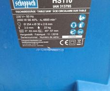 scheppach Table saw