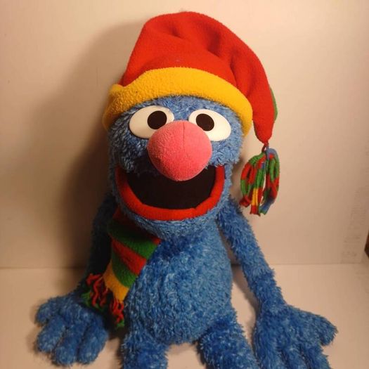2004 Macys It's Grover Time - 2004 Macys It's Grover Time! Christmas Grover 24 inch Vintage Sesame Street Plush - Macy's