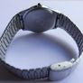 Vintage Q&Q Quartz Watch Men Silver White Day Date Analog New Battery works well Image 5