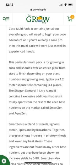 Shogun Coco, Multipack Samurai fertilisers BN
