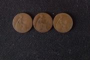Collection of George V - Pre-Decimal English Half Penny Coins (3)