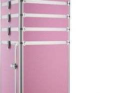 Cosmetics and make up beauty case trolley vanity box -different colours- (Black)