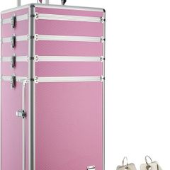 Cosmetics and make up beauty case trolley vanity box -different colours- (Black)