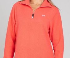 O'Neills Women's Pearl Half Zip Fleece Coral