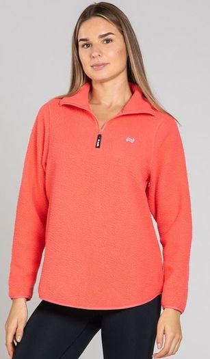 O'Neills Women's Pearl Half Zip Fleece Coral
