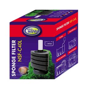 Aqua Nova NSF-C40L Corner Sponge Filter For Aquarium Up To 40L