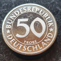Germany 50 Pfennig Probe 2005 coin . Proof Like Finish.