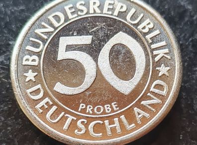 Germany 50 Pfennig Probe 2005 coin . Proof Like Finish.