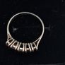Vintage garnet sterling silver ring Image 4