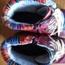 Redz warm colourful ankle boots lined 37 4 red burgendy laced Image 4