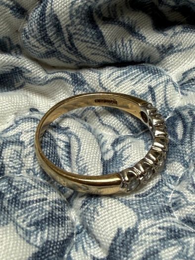 9ct gold diamond ring .33carat size P free register post