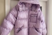 Boohoo Mauve Puffer Coat Sz 8UK Tall (Fit 8-12UK)