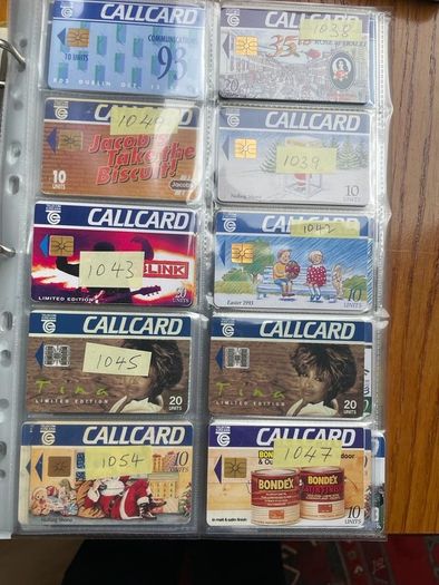 Vintage collectible cards call cards Irish at 1 euro each postage extra 1.50 per envelope or large one 2.85