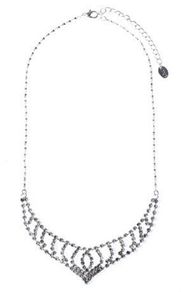 Crystal Chevron Bib Necklace-free postage !