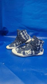 DC Shoes Chelsea Z HighTop  Navy Plaid  UK 4  EU 37