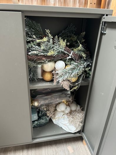 Metal industrial style cabinets
