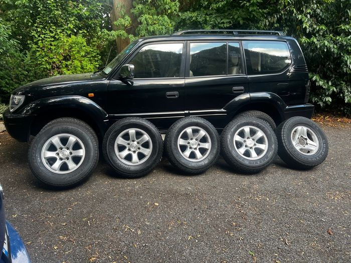 OEM Toyota Land Cruiser Prado 17" Alloy Wheels & A/T Tyres (6x139.7) + Full Size Spare