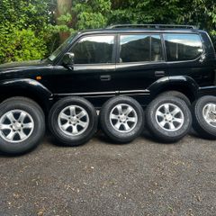 OEM Toyota Land Cruiser Prado 17" Alloy Wheels & A/T Tyres (6x139.7) + Full Size Spare