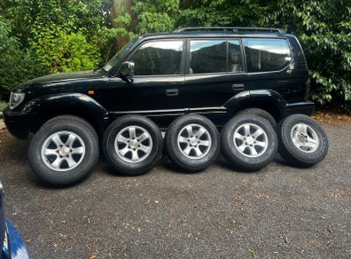 OEM Toyota Land Cruiser Prado 17" Alloy Wheels & A/T Tyres (6x139.7) + Full Size Spare