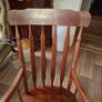 Traditional 1960s Vintage Spindle-Back Wooden Rocking Chair, Colonial or Windsor-inspired Rocking Chair design Collection Only Image 2