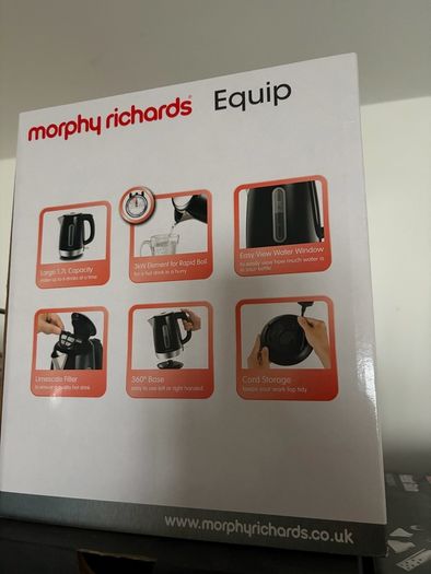 Morphy Richards Equip Stainless Steel Kettle NEW