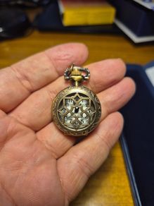 Vintage Small Bronze Quartz Pocket Watch