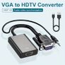 VGA to HDTV Adapter-1080P Video Adapter VGA Converter with Audio Cable, Male to Female for PC, Monitor HDTV (Note: VGA to HDTV Solely, Not Bi-Directional) Image 4