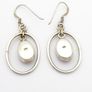 925 Vintage Sterling Silver Red Jasper Earrings Image 3