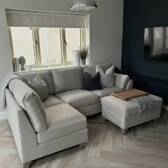 Corner Sofa & Footstool