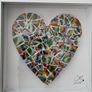 Handmade framed Mosaic Heart Image 2