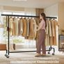 Heavy Duty Clothes Rack with Castors  steel frame 160 to 200 cm Image 3