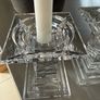 Set of two Crystal Candlestick holders. Image 2