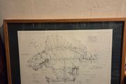 Le Poisson Pirate (The Pirate Fish) by French artist Francois Delaroziere - Framed
